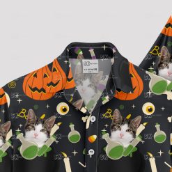 custom cat halloween hawaiian shirt with unique spooky design