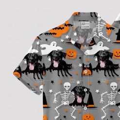 Halloween aloha shirt featuring spooky and fun Hawaiian design