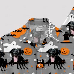 Halloween aloha shirt featuring spooky and fun Hawaiian design