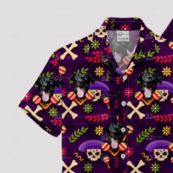 Halloween tiki Hawaiian shirt with spooky funny design