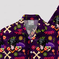 Halloween tiki Hawaiian shirt with spooky funny design