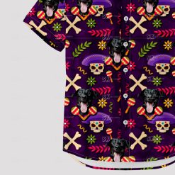 Halloween tiki Hawaiian shirt with spooky funny design