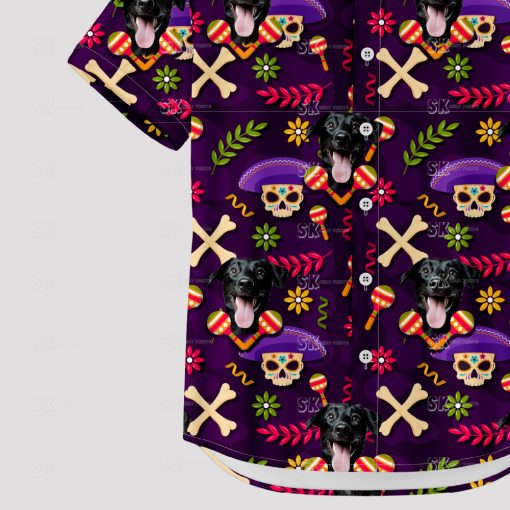 Halloween tiki Hawaiian shirt with spooky funny design