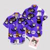 Personalized cat Hawaiian shirt in purple for Halloween parties