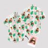 women's Hawaiian shirt with vibrant sunglasses and tropical patterns