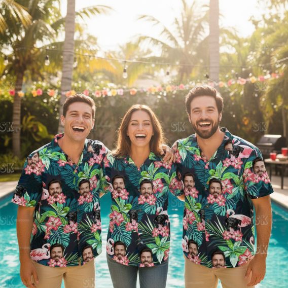 Custom Dog Hawaiian Shirts - Personalized Pet Face Prints