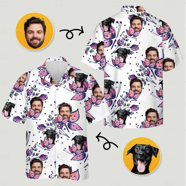 Dog Hawaiian Shirt Custom Design Turns Furry Friends into Wearable Art and Unforgettable Gifts