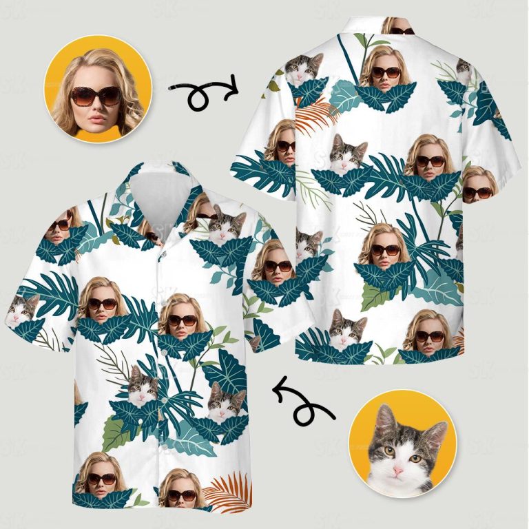 Womens Hawaiian Shirt with Custom Face – Tropical Style