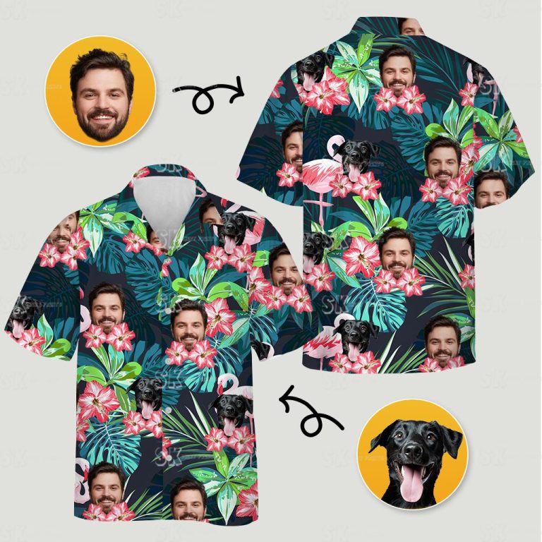 Dog Face Hawaiian Shirt – Custom Hawaiian Shirt with Your Dog