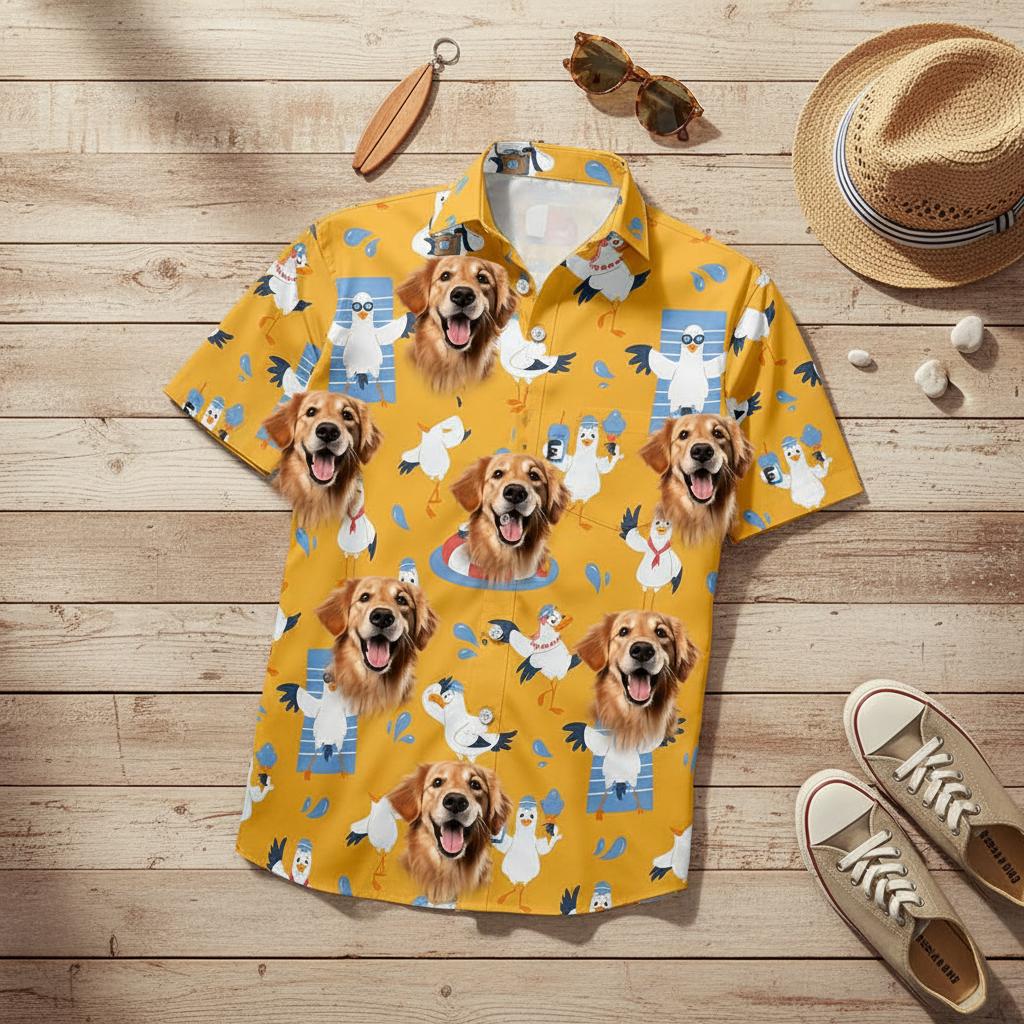 The Ultimate Guide to Cat Hawaiian Shirts: Style Tips for Feline Fashion Lovers featuring cat hawaiian shirt with beach props