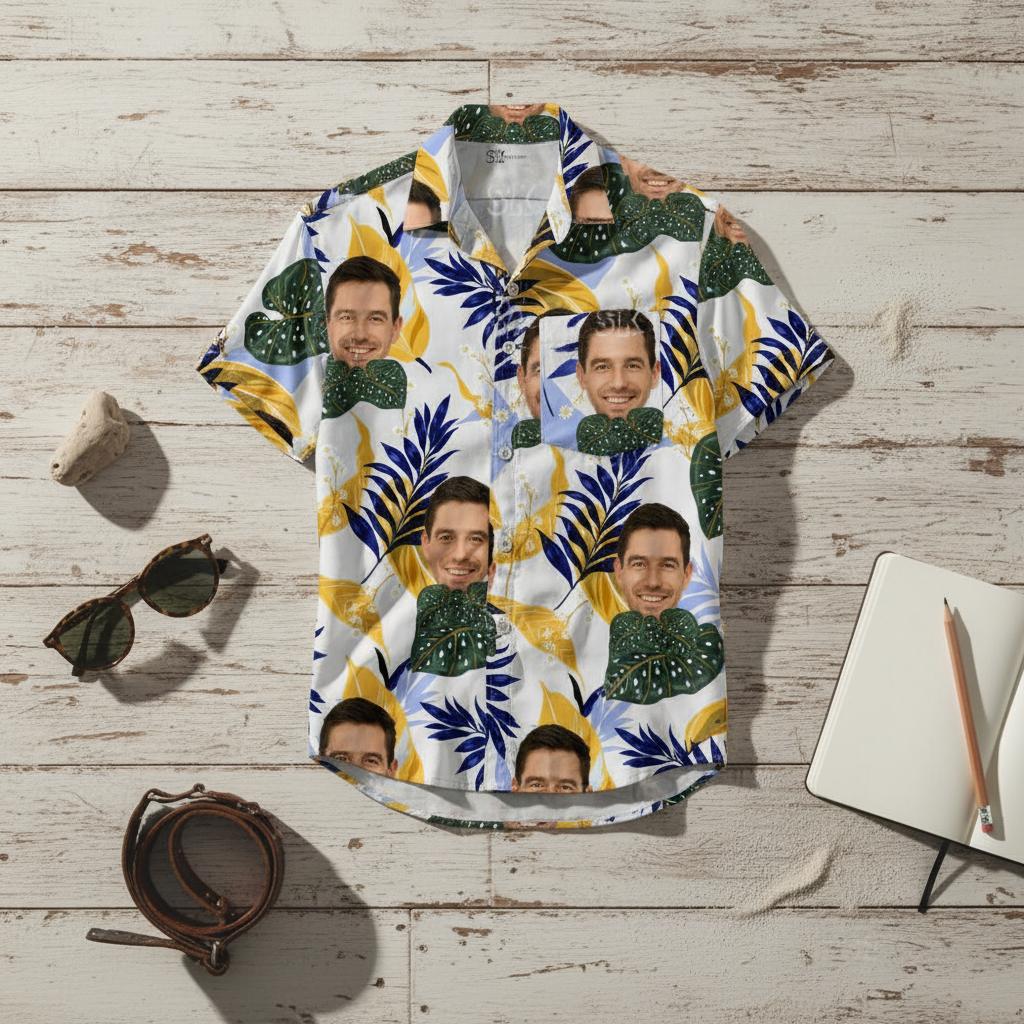 Valentine's Day Hawaiian Shirt Style Guide: How to Look Romantic in Tropical Prints featuring valentine hawaiian shirt with b