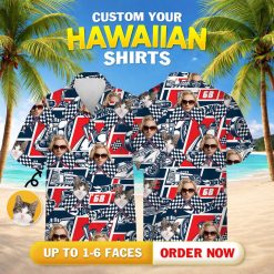 Multiple hawaiian shirts with cars on them showing steering wheels racing flags classic car hawaiian shirt