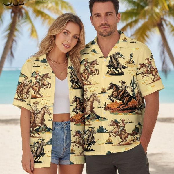 Men's Vintage Hawaiian Shirts - Retro Aloha Button Down Short Sleeve Tropical Print Shirts for Summer