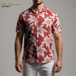 Battleship Hawaiian shirt featuring naval warship designs on tropical background