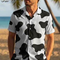 Collection overview showing multiple cow tshirt Hawaiian shirt designs displayed side by side