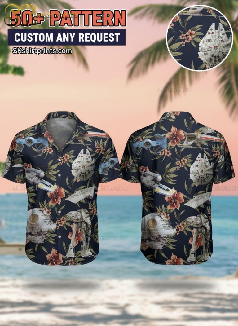 Hawaiian Star Wars Shirts – Tropical Galaxy Hawaiian Shirt for Beach Vacation and Summer Adventures