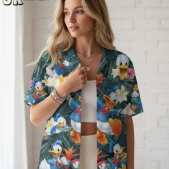 Complete collection of Donald Duck Hawaiian shirts showing all available color variations