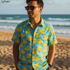 Donald Duck Hawaiian shirt collection showing multiple color options and designs