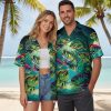 Fish Hawaiian shirt with detailed tropical fish print design for men's casual wear