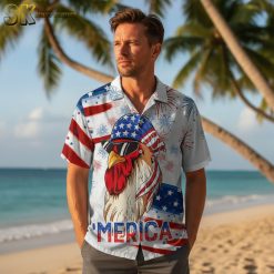 Collection overview displaying multiple funny Hawaiian shirt designs with various themes side by side