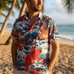 Hawaii fishing shirts collection multiple designs colors variety tropical prints