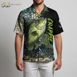 Hawaii fishing shirts with ocean fish print design in tropical colors for men's casual wear