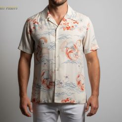 Hawaii shirt vintage style with authentic island tropical print design