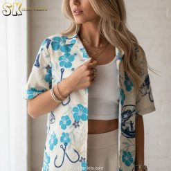 Hawaiian fish shirt sizing specifications and measurement chart for proper fit