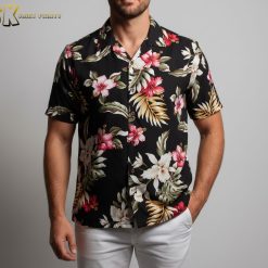 Hawaiian floral shirts mens collection tropical print button up vacation shirts