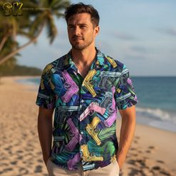Hawaiian shirt operator collection showing multiple tactical and military style designs