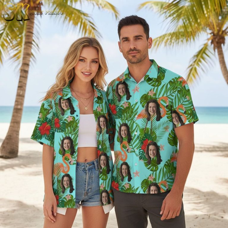 Mens Funny Hawaiian Shirts – Tropical Humor Button Up Shirt for Beach Vacation and Summer Parties