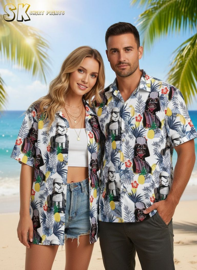 Hawaiian Star Wars Shirts – Tropical Galaxy Hawaiian Shirt for Beach Vacation and Summer Adventures