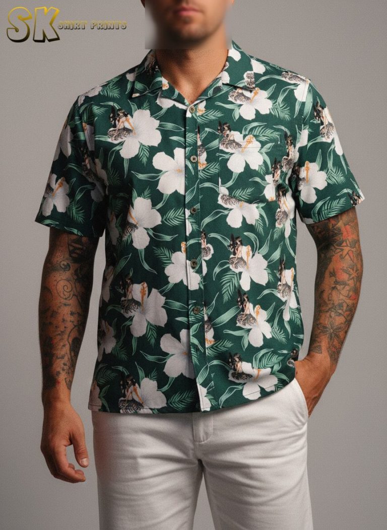 Tactical Hawaiian Shirt – Military Operator Button-Up Camp Shirt for Men