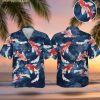 Koi fish Hawaiian shirt with colorful tropical print design for men