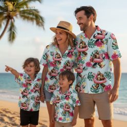 Men's flamingo Hawaiian shirts collection multiple colors available