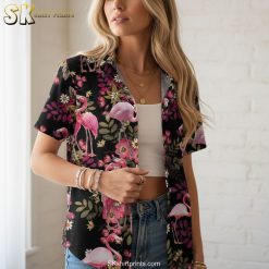 Mens Hawaiian shirts flamingo sizing guide and product specifications