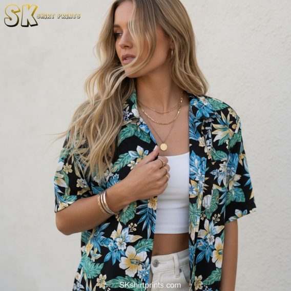 Military aloha shirts collection showing various designs and color options together