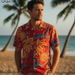 Old Hawaiian shirts collection showing multiple vintage aloha prints
