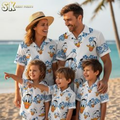 Oregon Ducks Hawaiian shirt collection featuring duck mascot prints with tropical patterns