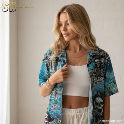 Pittsburgh Pirate Hawaiian shirt combining baseball team spirit with tropical pirate themed design