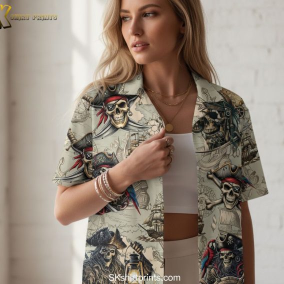 Pittsburgh Pirates Hawaiian shirt night specifications showing sizing details and product features for game events
