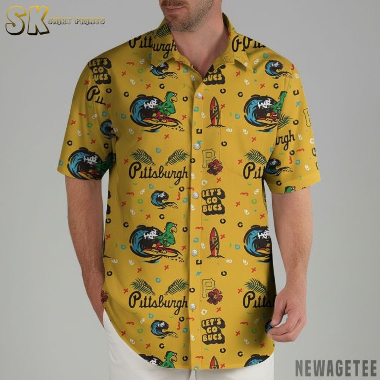 Pittsburgh Pirates Hawaiian Shirt Night 2025 Giveaway Tropical Surfing Let’s Go Bucs Design