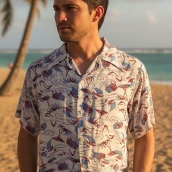 Retro Hawaii shirt collection displaying multiple vintage style aloha wear designs