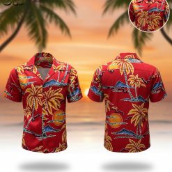 Retro Hawaiian shirts with tropical print design for men