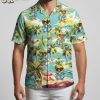 Man posing in bright rubber duck Aloha shirt during outdoor summer lifestyle photo shoot