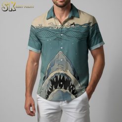 San Jose Sharks Hawaiian shirt with NHL team colors and tropical design
