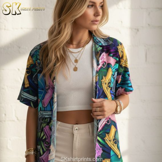 Special forces Hawaiian shirt with military specifications and tactical unit designs
