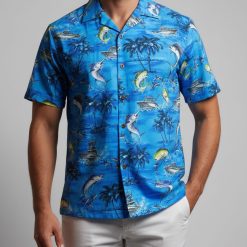 Swedish fish hawaiian shirt with candy fish print design