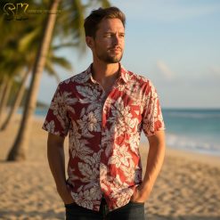 Tactical Hawaiian shirt collection featuring multiple military-themed tropical designs in various colors