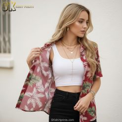 Tactical Hawaiian shirt operator specifications and sizing chart details